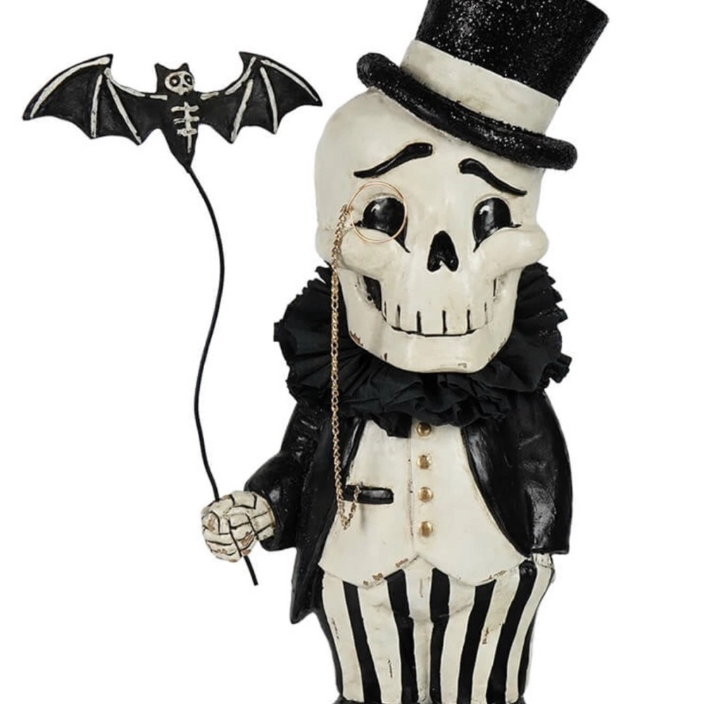 NWT Bethany Lowe Dapper Desmond Skelly “Very” Large Paper Mache - 19 Inches - Picture 4 of 9